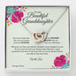 Gift for Granddaughter, Christmas Gift for Granddaughter, From Granddad, From Grandmother, Grandchild Gift, Interlocking Heart Necklace. 220c