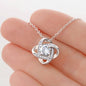 Gift for Mom, Mom's Birthday, Christmas Gift for Mom. Love Knot Necklace. 173c