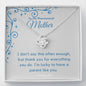 Gift for Mom, Mom's Birthday, Christmas Gift for Mom. Love Knot Necklace. 173d