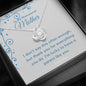 Gift for Mom, Mom's Birthday, Christmas Gift for Mom. Love Knot Necklace. 173d