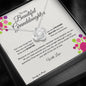 Gift for Granddaughter, Christmas Gift for Granddaughter, From Granddad, From Grandmother, Grandchild Gift, Love Knot Necklace. 218d