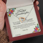 Gift for Granddaughter, Christmas Gift for Granddaughter, From Granddad, From Grandmother, Grandchild Gift, Interlocking Heart Necklace. 220a