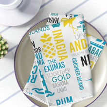 Load image into Gallery viewer, Islands of The Bahamas Cloth Napkins - 431a