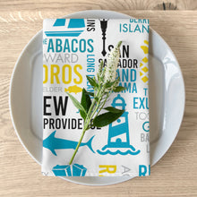 Load image into Gallery viewer, Islands of The Bahamas Cloth Napkins - 431a
