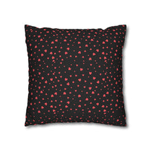 Load image into Gallery viewer, Pink, White and Black Hearts Pillow Case, Valentine&#39;s Day Decor. Pillow not included. 513g
