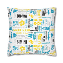 Load image into Gallery viewer, Islands of The Bahamas Pillow Cover - Does not include pillow.
