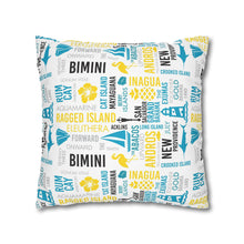 Load image into Gallery viewer, Islands of The Bahamas Pillow Cover - Does not include pillow.
