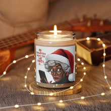 Load image into Gallery viewer, Black Mrs Claus Giving Santa Side Eye, Cinnamon Christmas Candle - 500a
