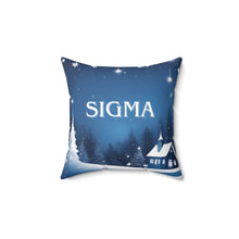 Load image into Gallery viewer, Sigma Pillow, Brown and Gold Blue and White Pillow - 549a
