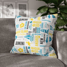 Load image into Gallery viewer, Islands of The Bahamas Pillow Cover - Does not include pillow.
