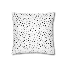 Load image into Gallery viewer, Red, White and Black Hearts Pillow Case, Valentine&#39;s Day Decor. Pillow not included. 513f
