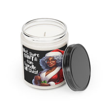Load image into Gallery viewer, Black Mrs Claus Giving Santa Side Eye, Cinnamon Christmas Candle - 501b
