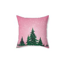 Load image into Gallery viewer, Santa&#39;s Pretty Girl Pillow, Pink and Green Pillow - 527a
