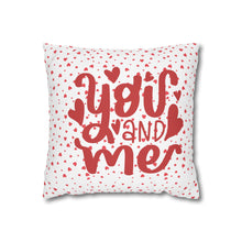 Load image into Gallery viewer, Red and White Hearts Pillow Case, Valentine&#39;s Day Decor. Pillow not included. 513h
