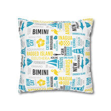 Load image into Gallery viewer, Islands of The Bahamas Pillow Cover - Does not include pillow.

