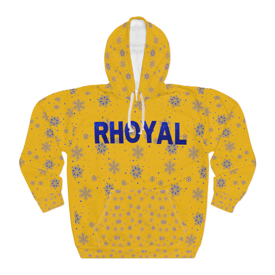 Rhoyal Pullover Hoodie, Blue and Gold Hoodie . -  571a