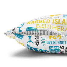 Load image into Gallery viewer, Islands of The Bahamas Pillow Cover - Does not include pillow.
