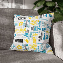 Load image into Gallery viewer, Islands of The Bahamas Pillow Cover - Does not include pillow.
