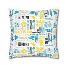 Load image into Gallery viewer, Islands of The Bahamas Pillow Cover - Does not include pillow.
