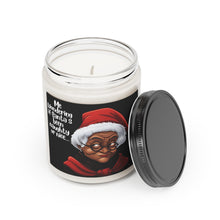 Load image into Gallery viewer, Black Mrs Claus Giving Santa Side Eye, Cinnamon Christmas Candle - 498b
