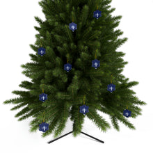 Load image into Gallery viewer, Santa&#39;s Finest Ceramic Ornaments, Blue and White Ornaments. 543a
