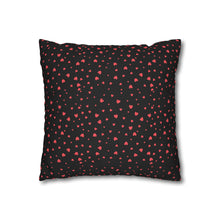 Load image into Gallery viewer, Pink, White and Black Hearts Pillow Case, Valentine&#39;s Day Decor. Pillow not included. 513g
