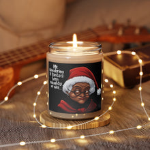 Load image into Gallery viewer, Black Mrs Claus Giving Santa Side Eye, Cinnamon Christmas Candle - 498b
