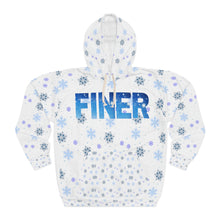Load image into Gallery viewer, Finer Pullover Hoodie for Zeta, Blue and White  Hoodie . -  570a
