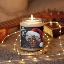 Load image into Gallery viewer, Black Mrs Claus Giving Santa Side Eye, Cinnamon Christmas Candle - 500b
