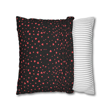 Load image into Gallery viewer, Pink, White and Black Hearts Pillow Case, Valentine&#39;s Day Decor. Pillow not included. 513g
