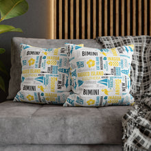 Load image into Gallery viewer, Islands of The Bahamas Pillow Cover - Does not include pillow.
