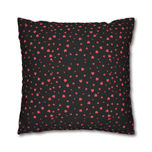 Load image into Gallery viewer, Pink, White and Black Hearts Pillow Case, Valentine&#39;s Day Decor. Pillow not included. 513g
