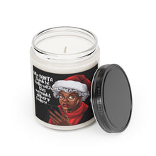 Load image into Gallery viewer, Black Mrs Claus Giving Santa Side Eye, Cinnamon Christmas Candle - 499b
