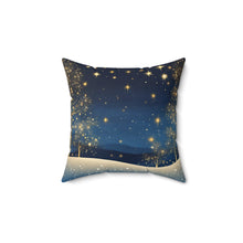 Load image into Gallery viewer, Poodle Pillow, Blue and Gold Pillow - 533a
