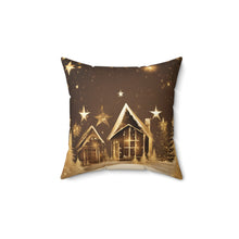 Load image into Gallery viewer, IOTA Pillow, Brown and Gold Pillow - 546a

