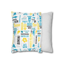 Load image into Gallery viewer, Islands of The Bahamas Pillow Cover - Does not include pillow.

