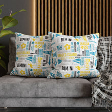 Load image into Gallery viewer, Islands of The Bahamas Pillow Cover - Does not include pillow.
