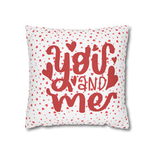 Load image into Gallery viewer, Red and White Hearts Pillow Case, Valentine&#39;s Day Decor. Pillow not included. 513h
