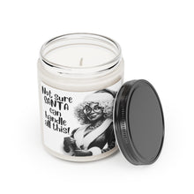 Load image into Gallery viewer, Black Mrs Claus Giving Santa Side Eye, Cinnamon Christmas Candle - 501c
