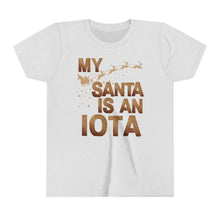 Load image into Gallery viewer, My Santa Is An Iota Kids Shirt. Iota Kid Christmas Holiday Shirt - 520e
