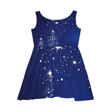 Load image into Gallery viewer, Santa&#39;s Finest Christmas Dress, Blue and White Holidays Gift - 539a
