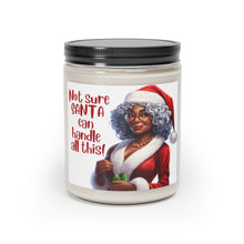 Load image into Gallery viewer, Black Mrs Claus Giving Santa Side Eye, Cinnamon Christmas Candle - 501a
