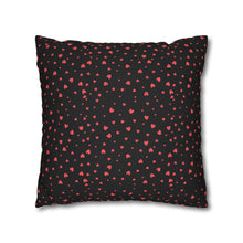 Load image into Gallery viewer, Pink, White and Black Hearts Pillow Case, Valentine&#39;s Day Decor. Pillow not included. 513g
