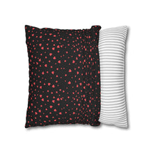 Load image into Gallery viewer, Pink, White and Black Hearts Pillow Case, Valentine&#39;s Day Decor. Pillow not included. 513g
