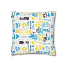 Load image into Gallery viewer, Islands of The Bahamas Pillow Cover - Does not include pillow.
