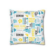 Load image into Gallery viewer, Islands of The Bahamas Pillow Cover - Does not include pillow.

