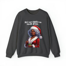 Load image into Gallery viewer, Santa Getting Shade Sweatshirt, Humourous Gift for Her, Christmas Gift for Her, Black Mrs Claus, Funny Christmas Sweatshirt  - 497d
