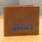 Gift for Sigma Son, Leather Wallet, To My Son, Birthday Gift for Son, Gift from Mom to Son - 488e