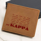 Gift for Kappa Son, Leather Wallet, To My Son, Birthday Gift for Son, Gift from Mom to Son - 487c