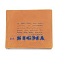 Gift for Sigma Son, Leather Wallet, To My Son, Birthday Gift for Son, Gift from Mom to Son - 488c